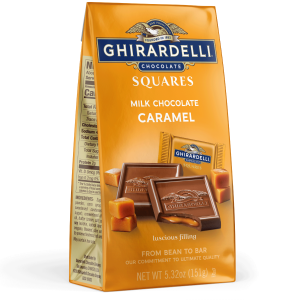 Milk Chocolate Caramel SQUARES Medium Bag (Case of 6)