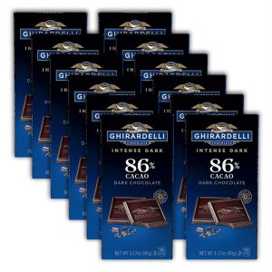 Intense Dark 86% Cacao Dark Chocolate Bar (Case of 12)